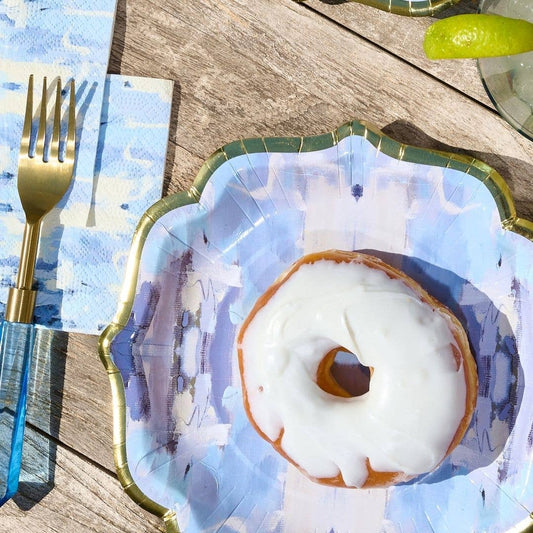 Ocean Breeze Paper Cocktail Plates: One Size