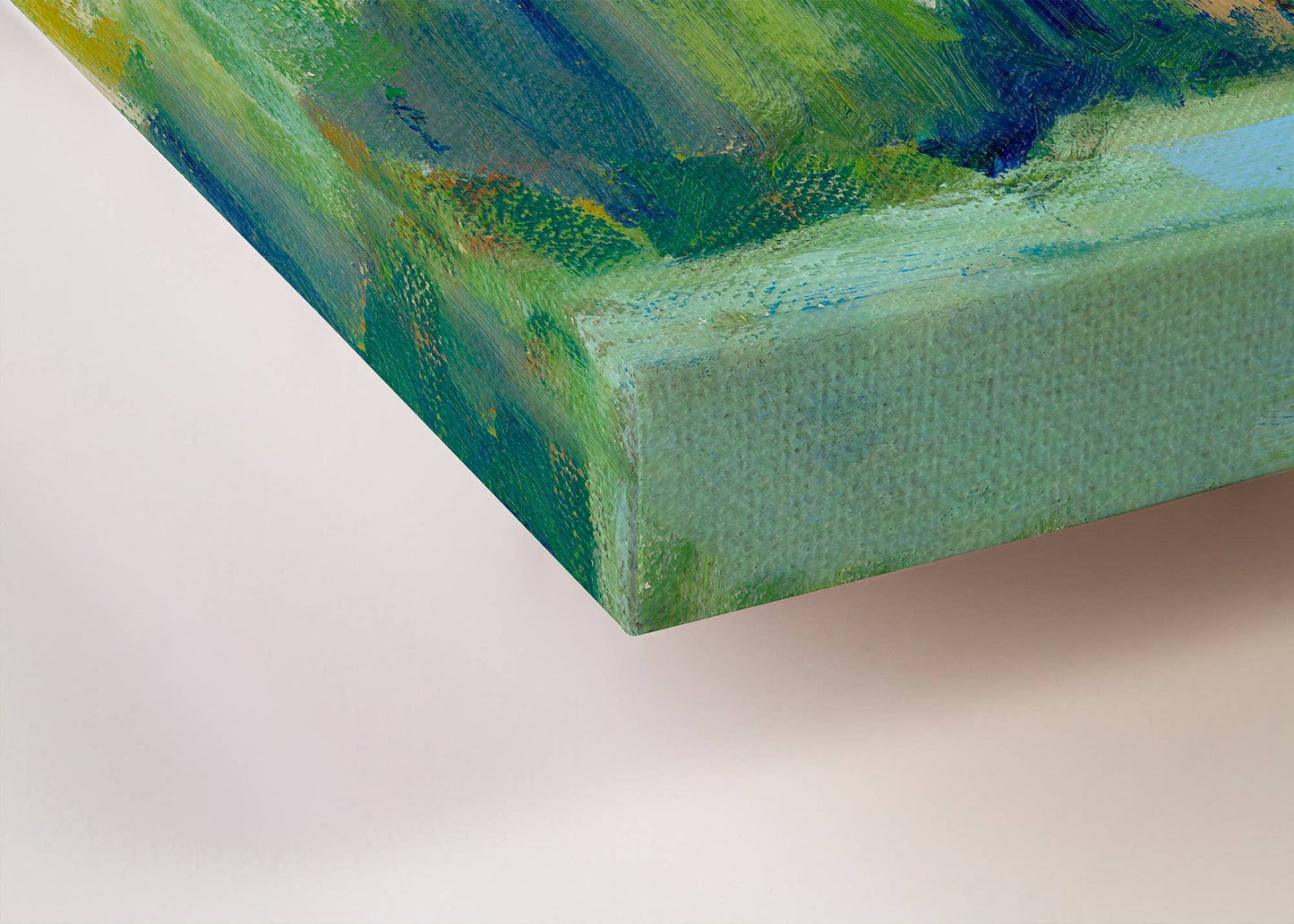 Marsh Blush Stretched Canvas: 24" H x 24" W
