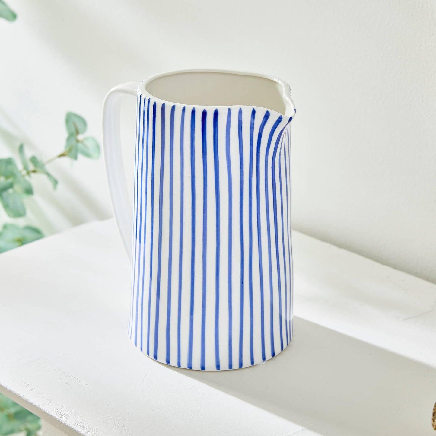 Lila Decorative Pitcher Small: BLUE / CERAMIC