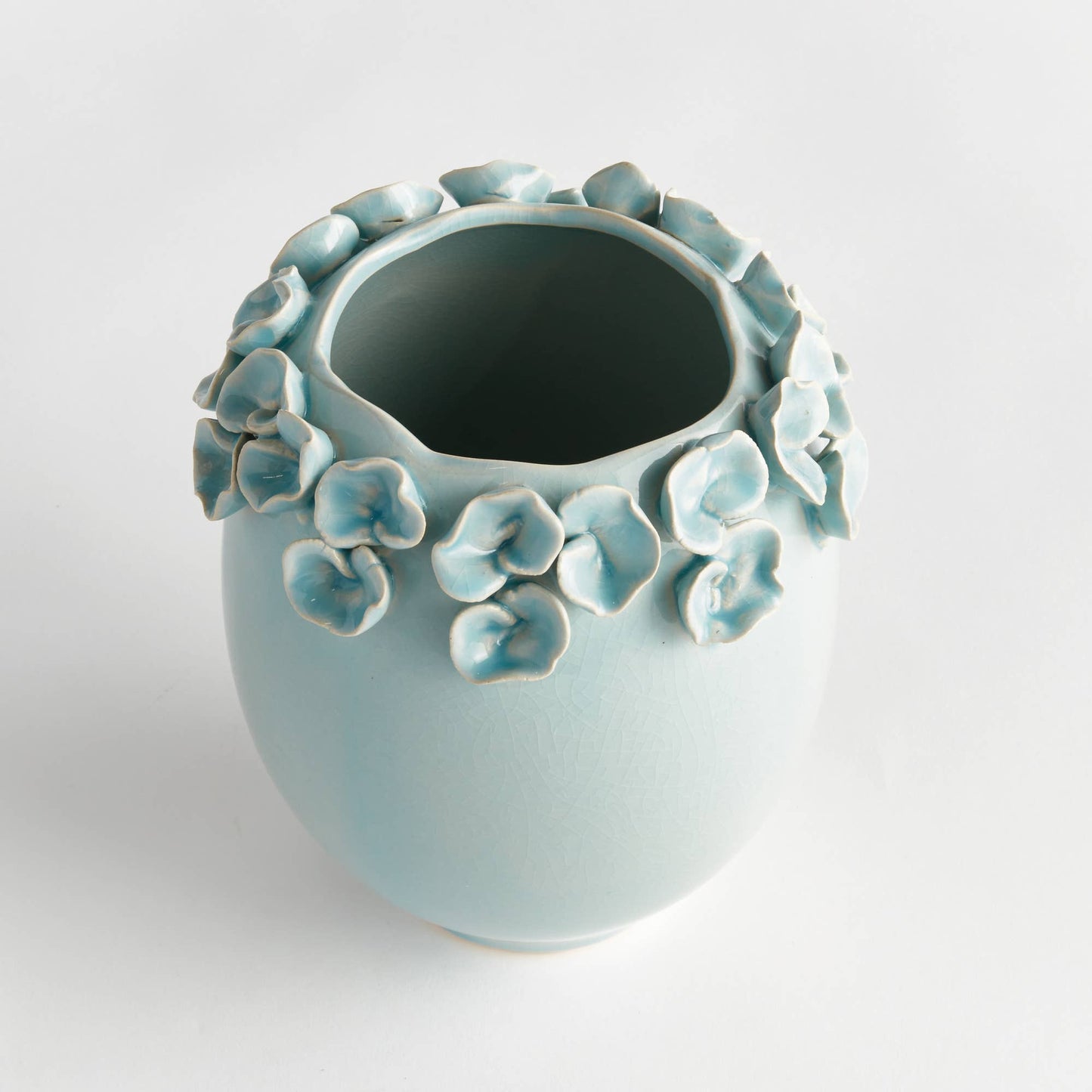Petite Fleur Vase Short, Blue
