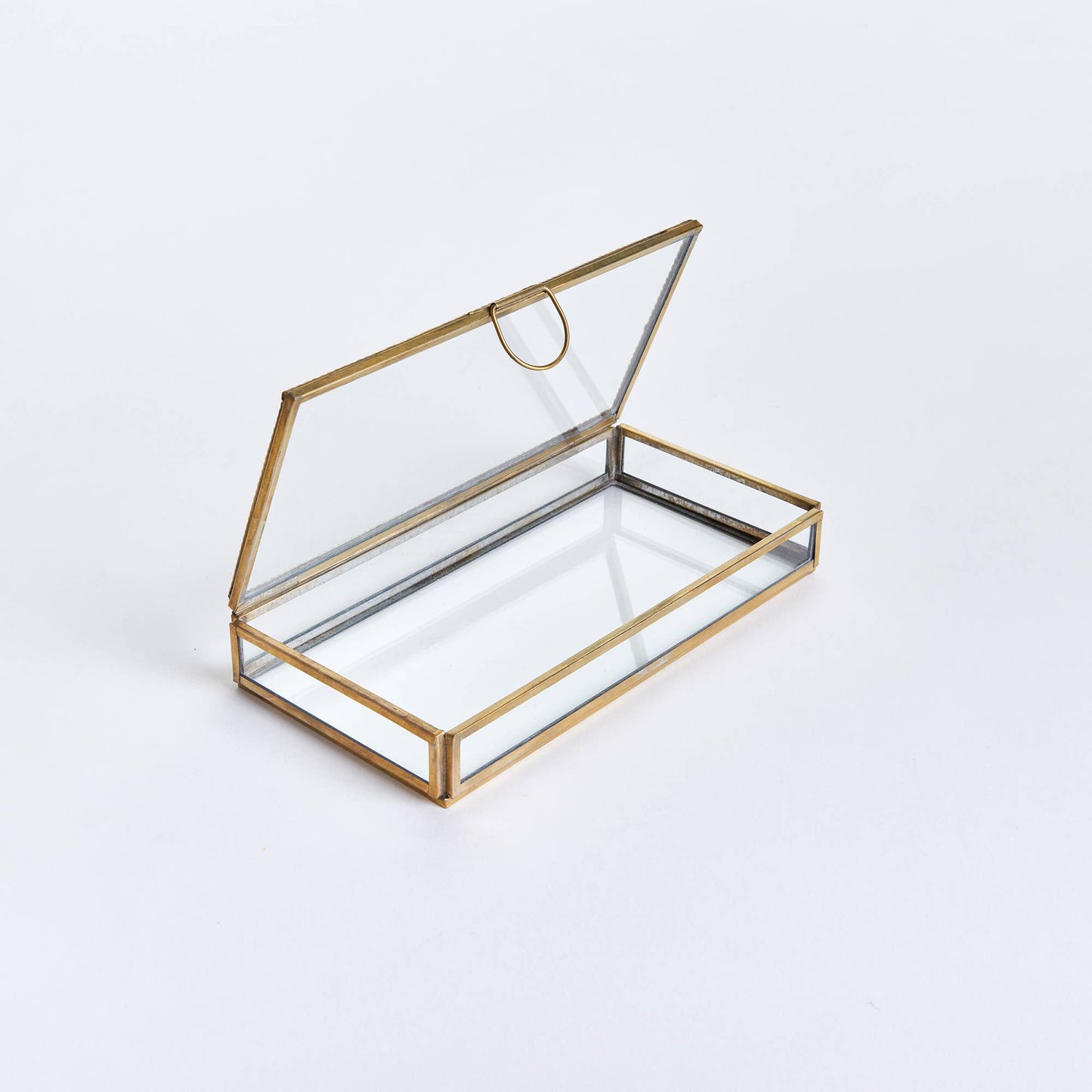 Leida Display Box Small: BRASS / GLASS/IRON