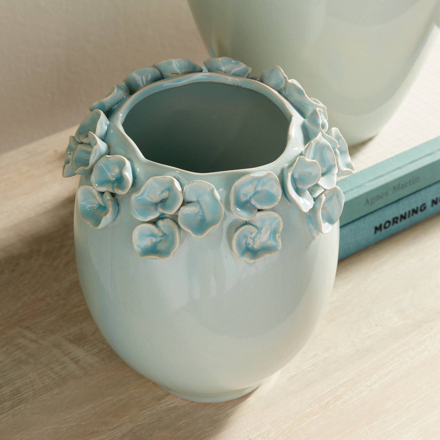 Petite Fleur Vase Short, Blue