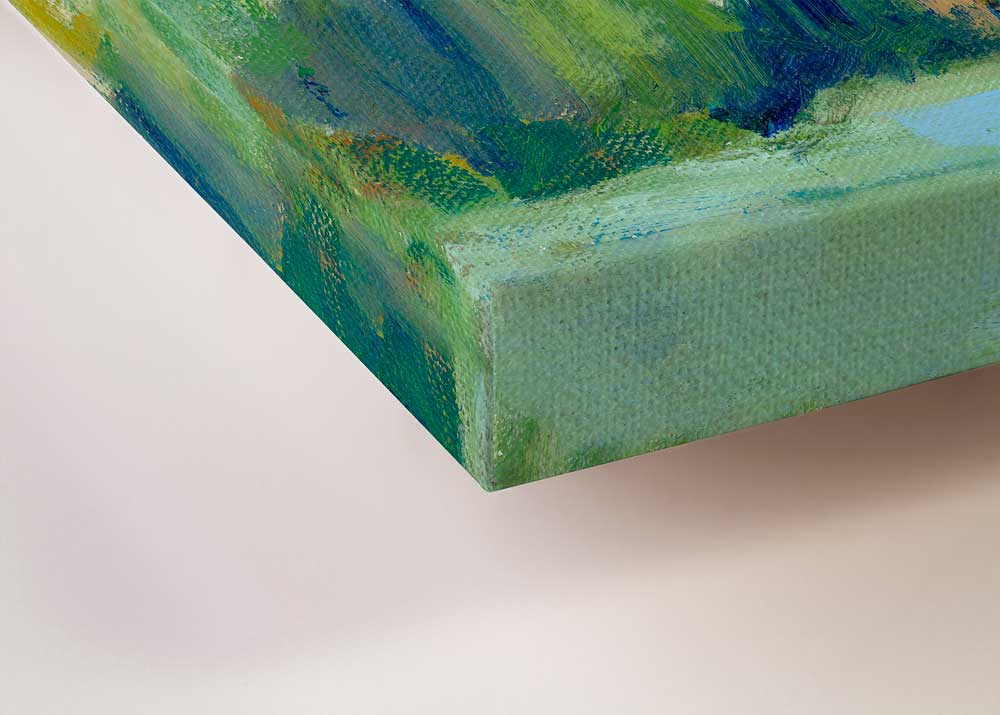 Marsh Blush Stretched Canvas: 24" H x 24" W