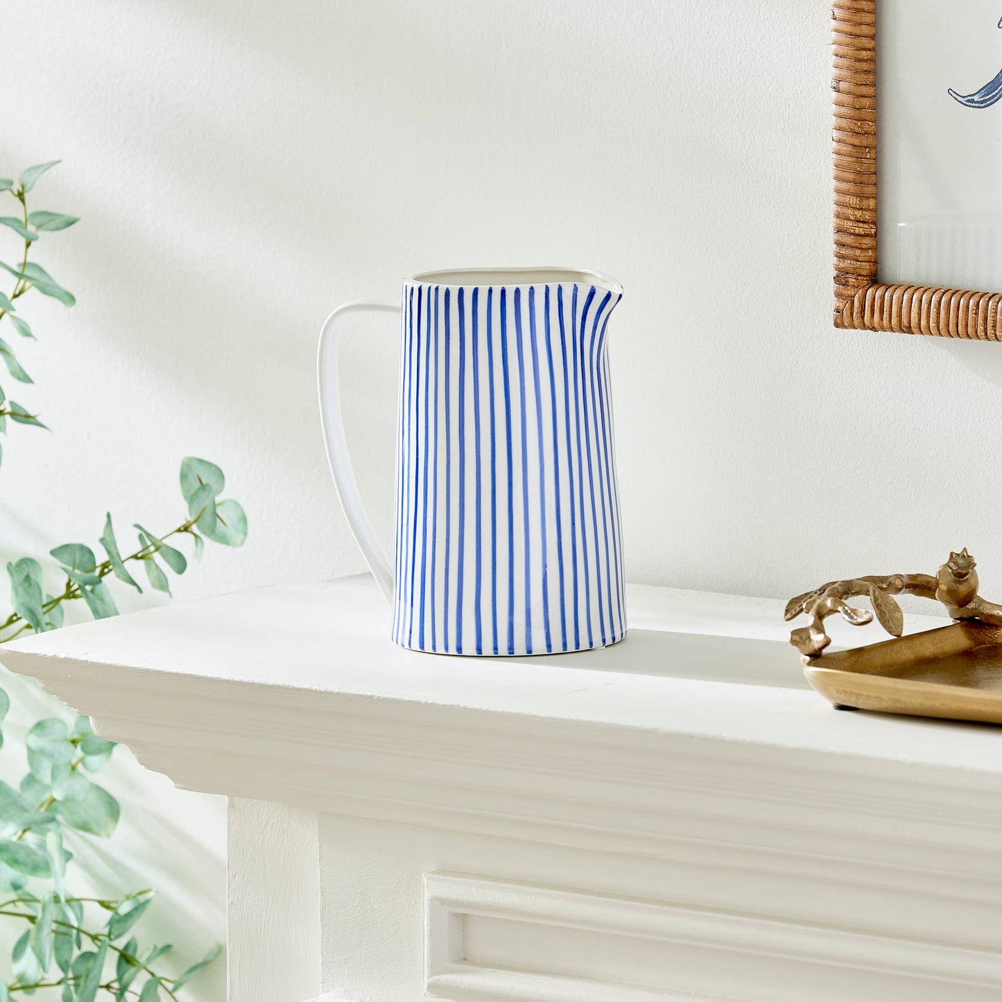 Lila Decorative Pitcher Small: BLUE / CERAMIC