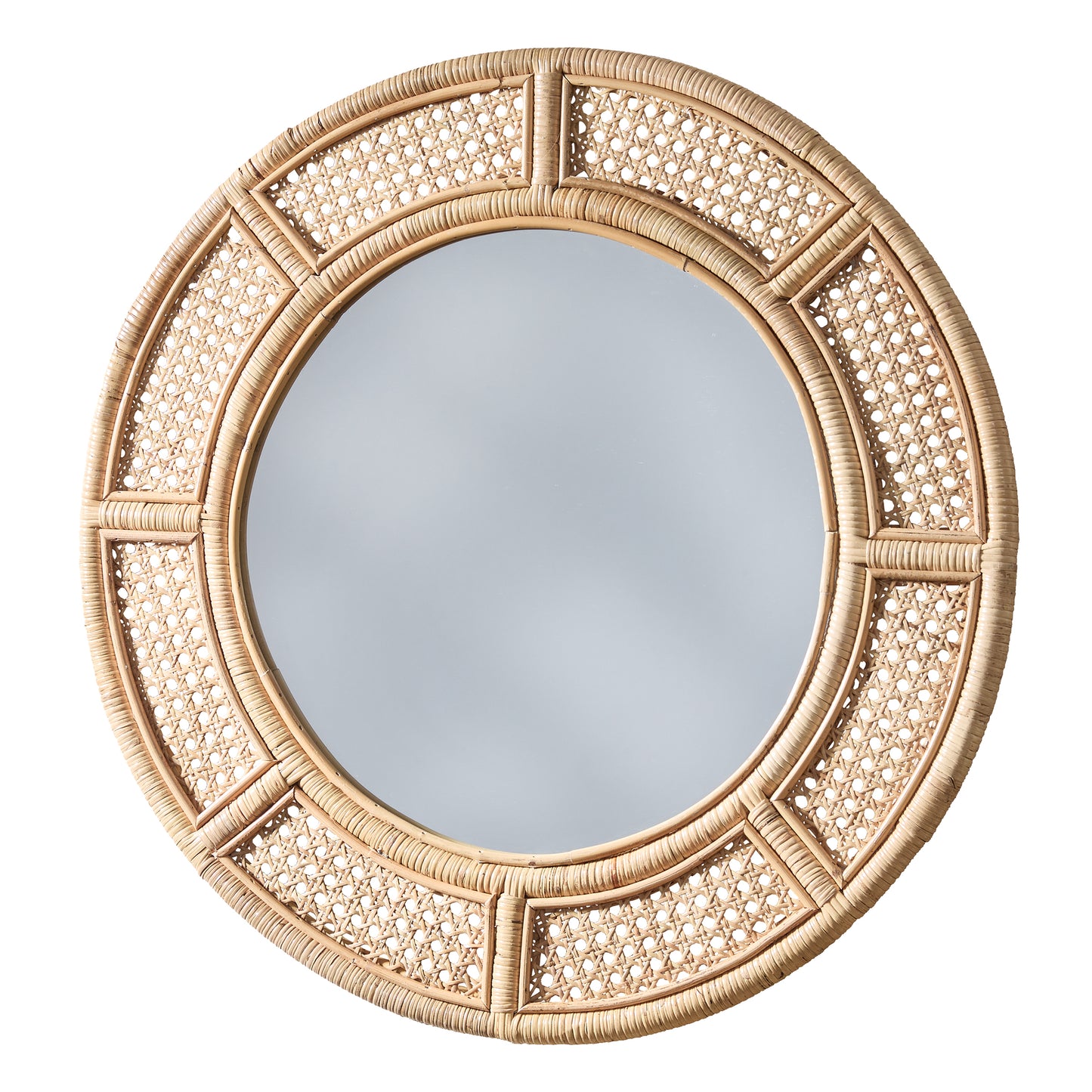 CANE ROUND MIRROR 23" DIA