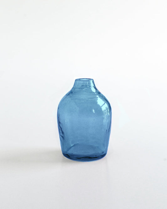 Haley Handblown Hammered Bud Vase
