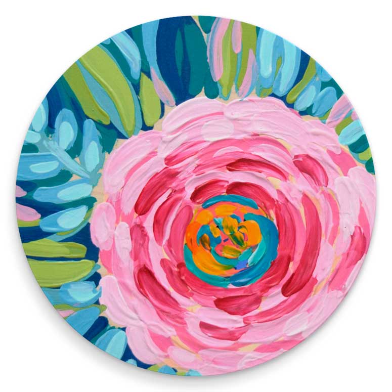 Blooming Flower Garden Coasters - (Set of 4)