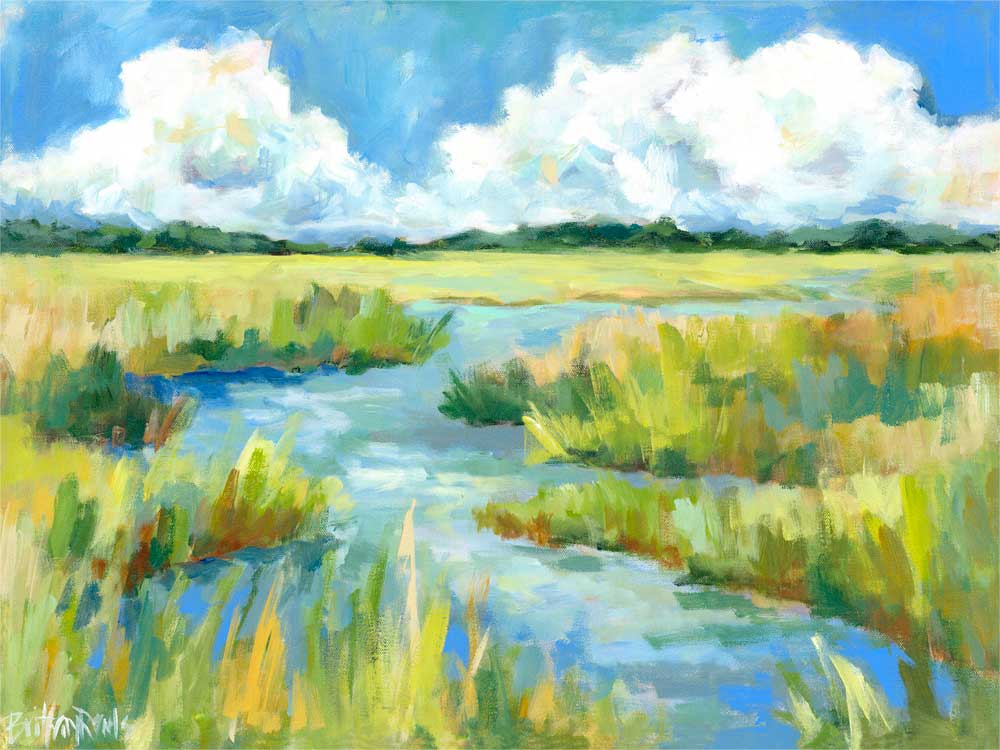 Southern Horizon Stretched Canvas: 10" H x 14" W