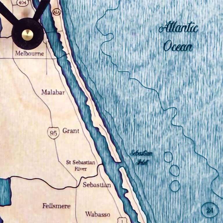 Sea & Soul 36" Brevard County Clock