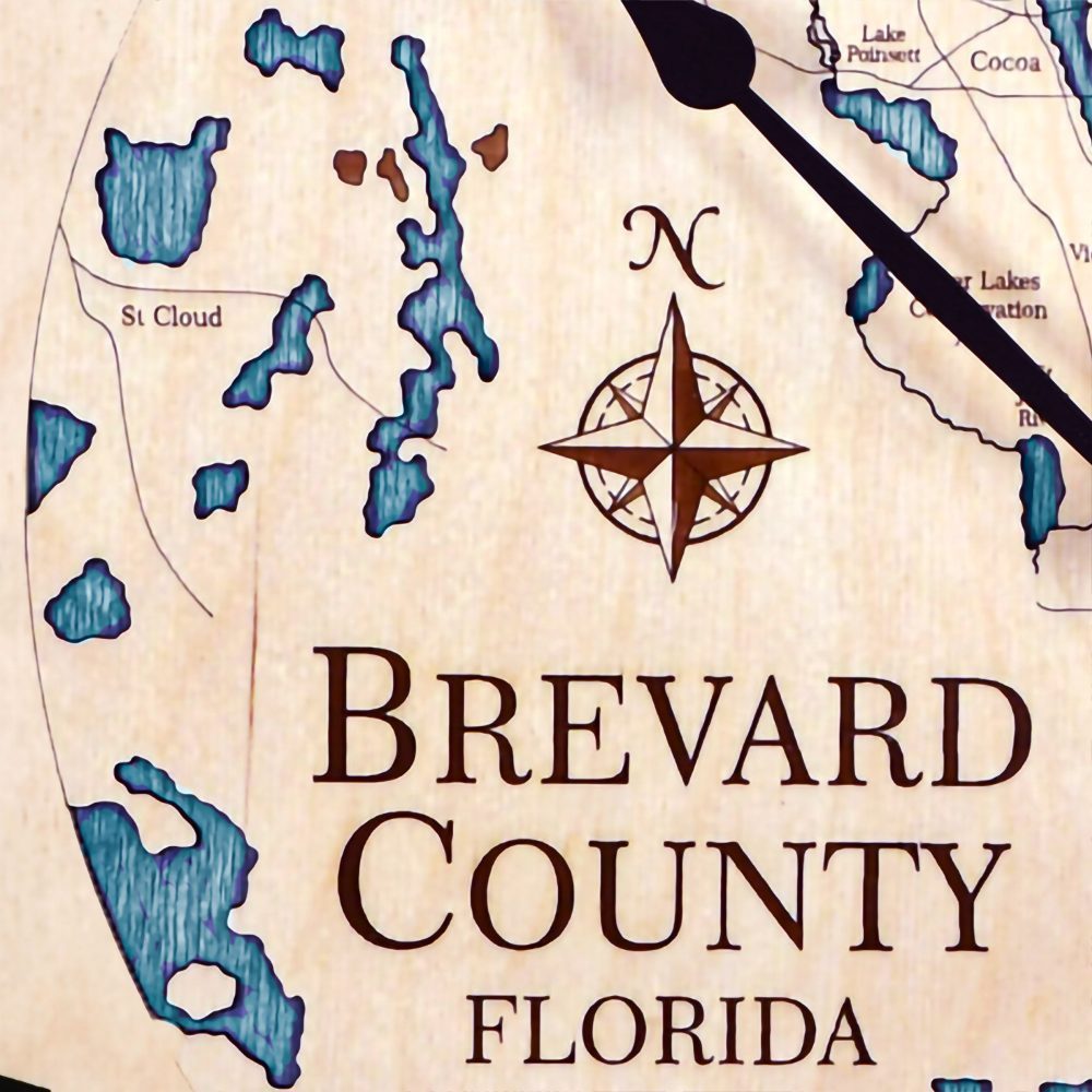 Sea & Soul 36" Brevard County Clock