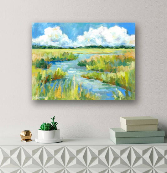 Southern Horizon Stretched Canvas: 10" H x 14" W