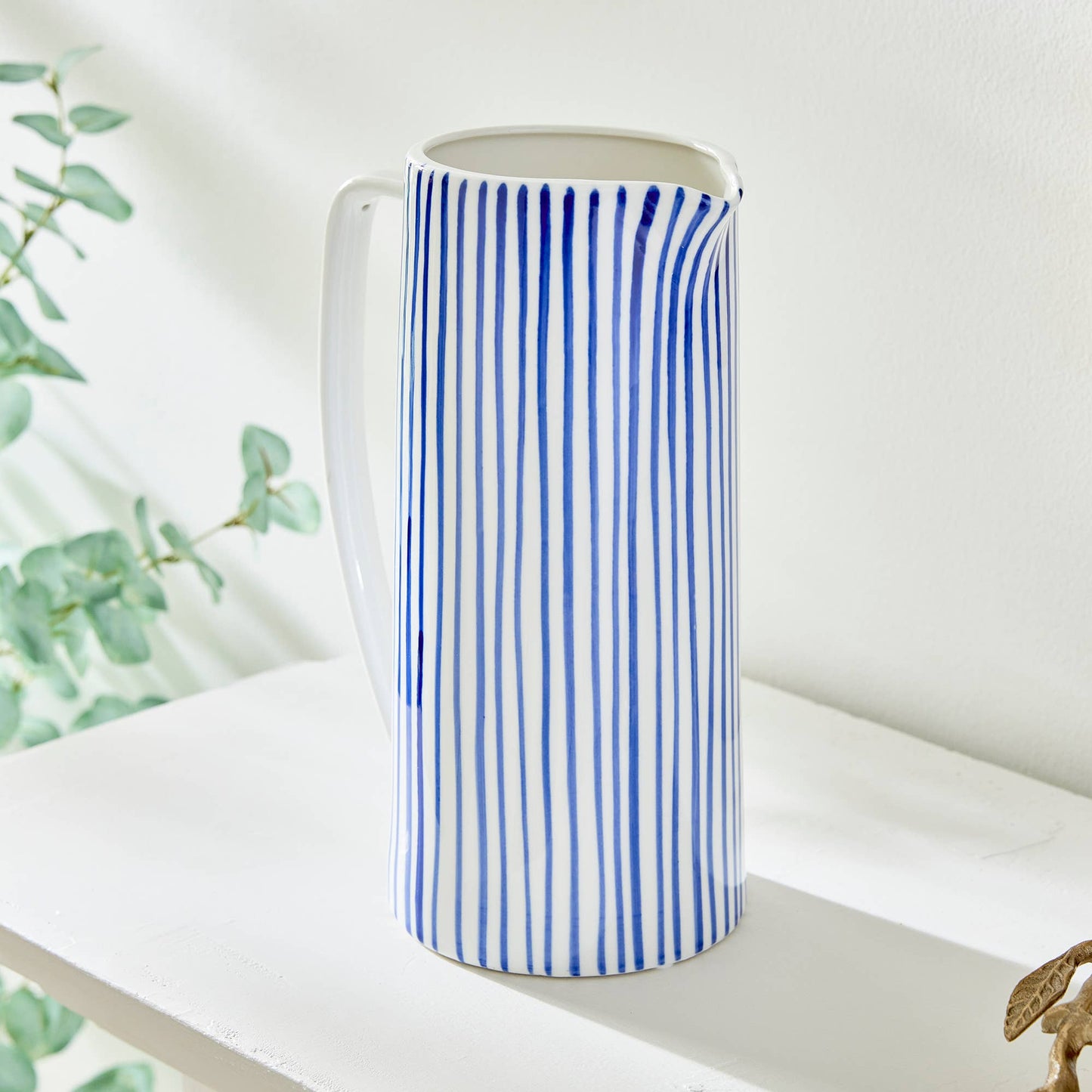 Lila Decorative Pitcher Large: BLUE / CERAMIC