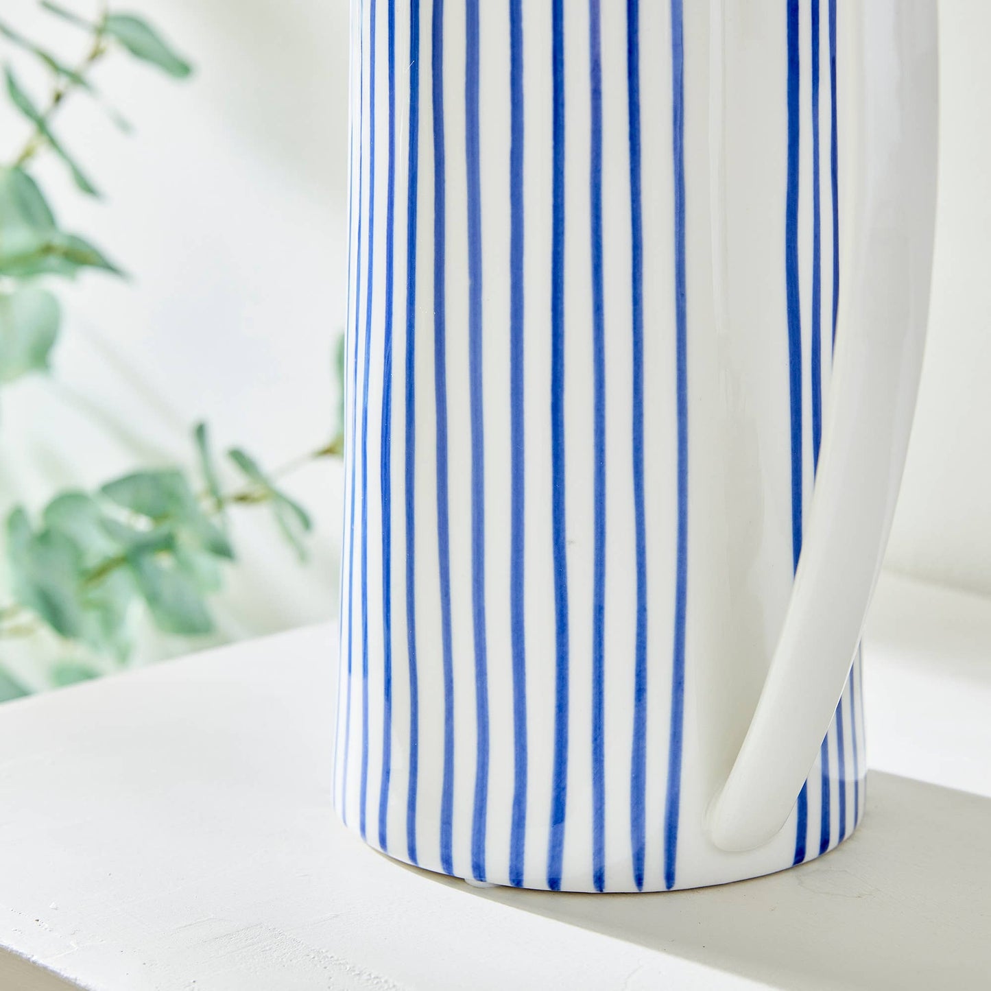 Lila Decorative Pitcher Large: BLUE / CERAMIC