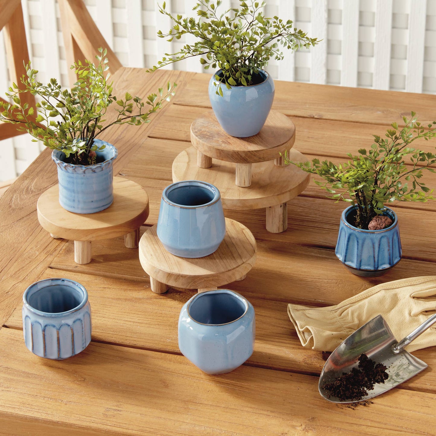 Dezie Mini Pots, Blue- sold individually