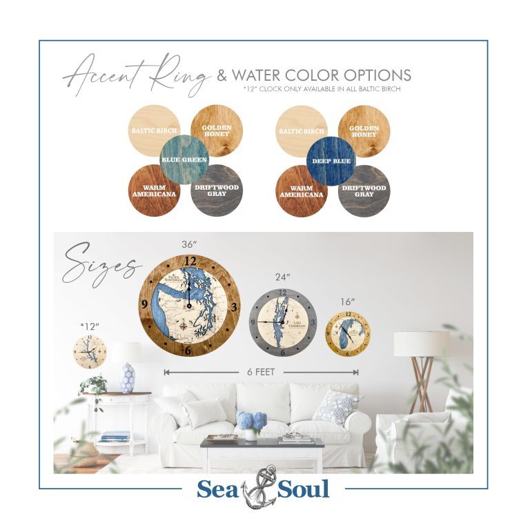 Sea & Soul 36" Brevard County Clock