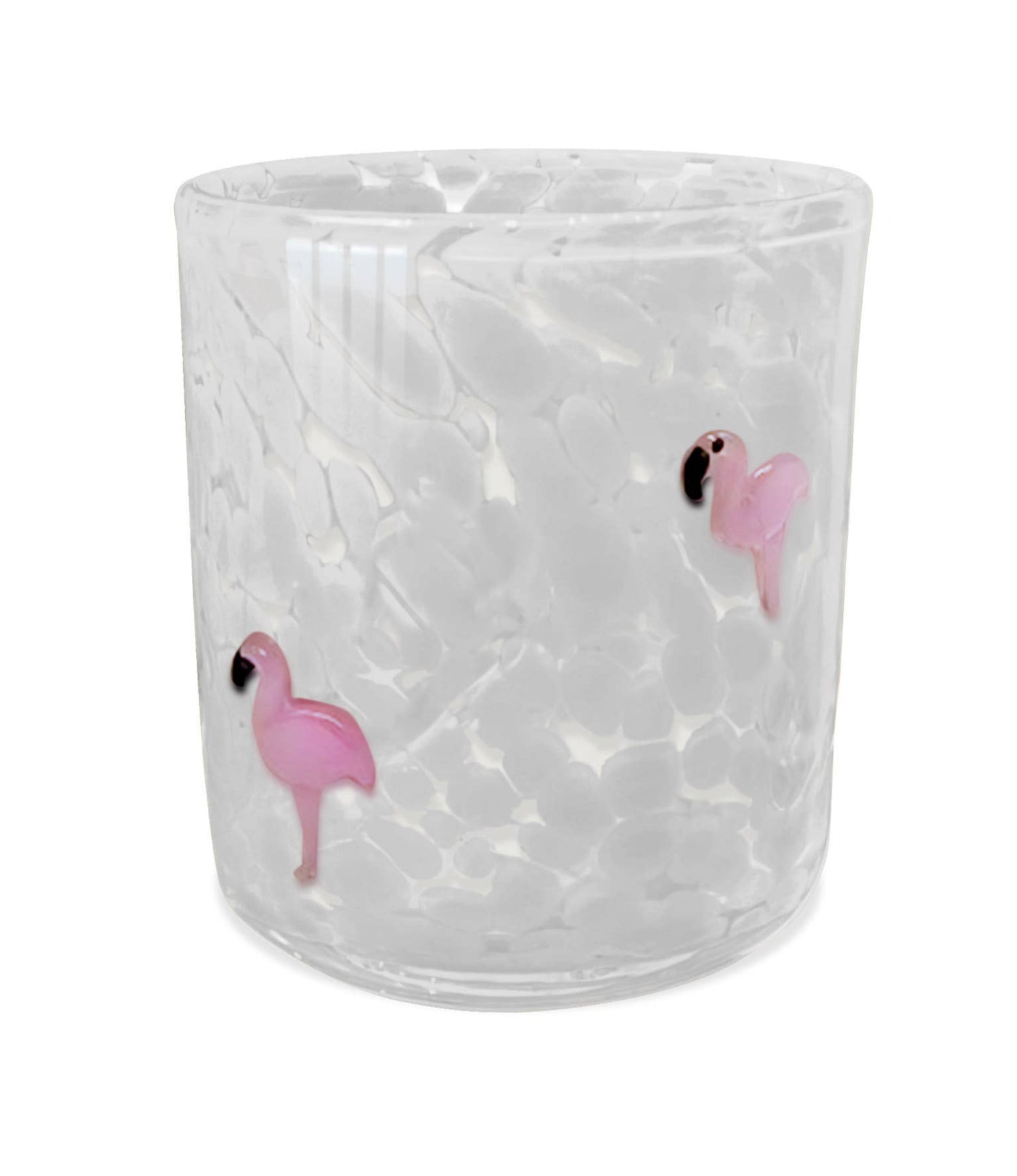 Pink Flamingo12oz White Flamingo Confetti Candle