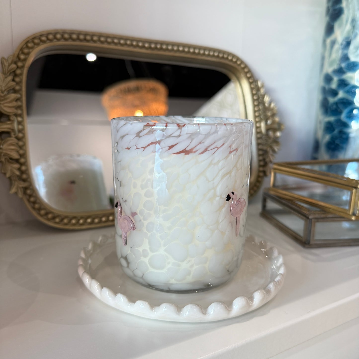 Flamingo Icon Candle - 12 Oz