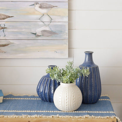 Ceramic Vase - Nautical Blue, Sm (PC)