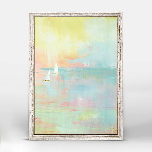 Painted Sunset Mini Framed Canvas