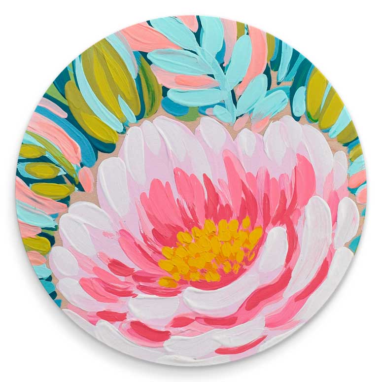 Blooming Flower Garden Coasters - (Set of 4)