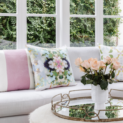 Nantucket Bloom 22x22 Pillow: 22” x 22” Throw Pillow