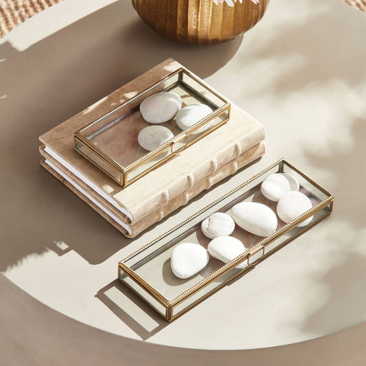 Leida Display Box Small: BRASS / GLASS/IRON