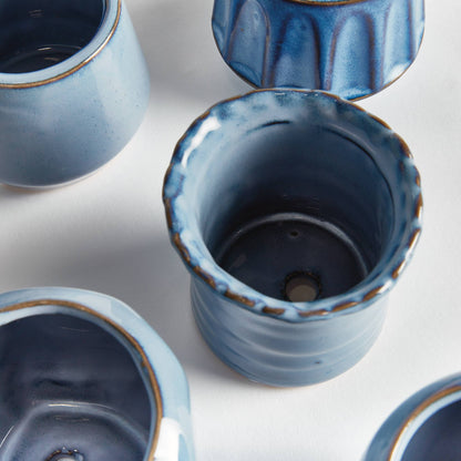 Dezie Mini Pots, Blue- sold individually
