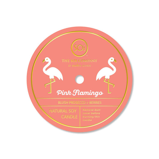 Pink Flamingo12oz White Flamingo Confetti Candle