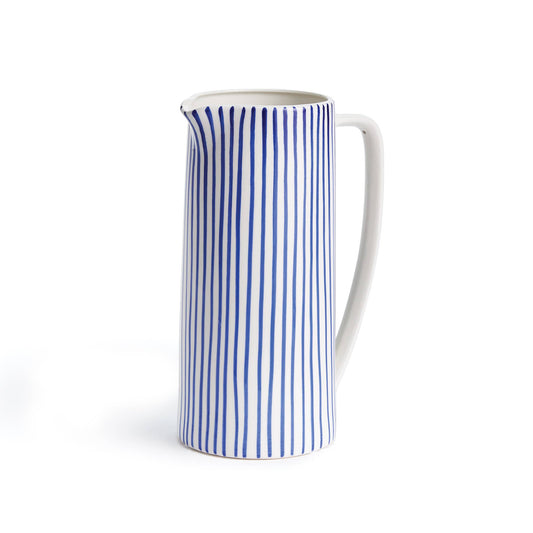 Lila Decorative Pitcher Large: BLUE / CERAMIC