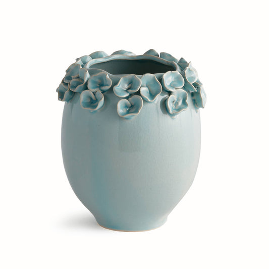 Petite Fleur Vase Short, Blue