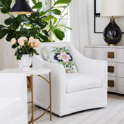 Nantucket Bloom 22x22 Pillow: 22” x 22” Throw Pillow