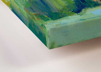 Marsh Blush Stretched Canvas: 24" H x 24" W
