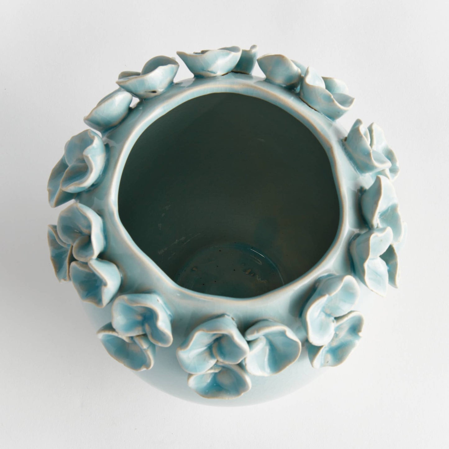 Petite Fleur Vase Short, Blue