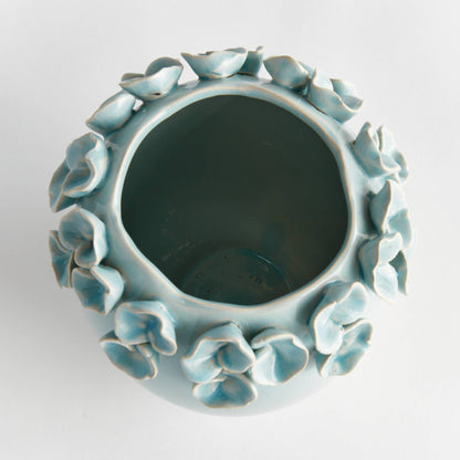 Petite Fleur Vase Short, Blue