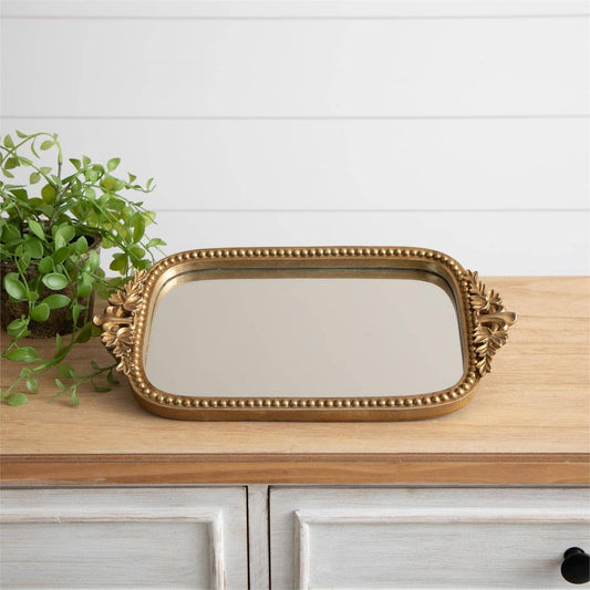Antique Inspired Mirror Tray (Pk/02)