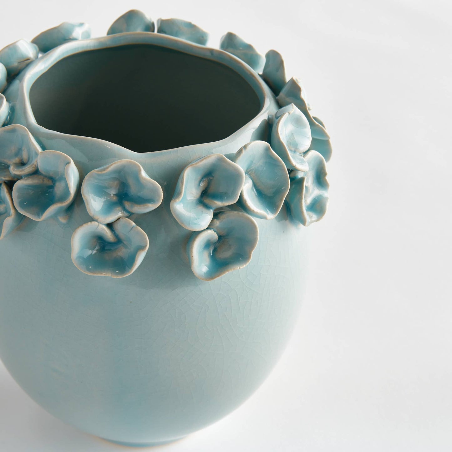 Petite Fleur Vase Short, Blue