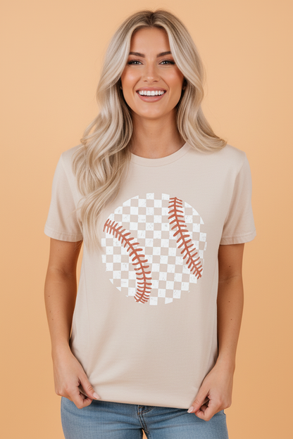 Checker Baseball Short Sleeve Graphic Tee
