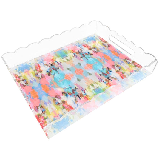 Brooks Avenue Scalloped Tray Large: Large