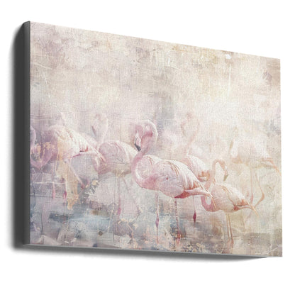 Flamingo Animal Vintage Art Illustration Wallart 10