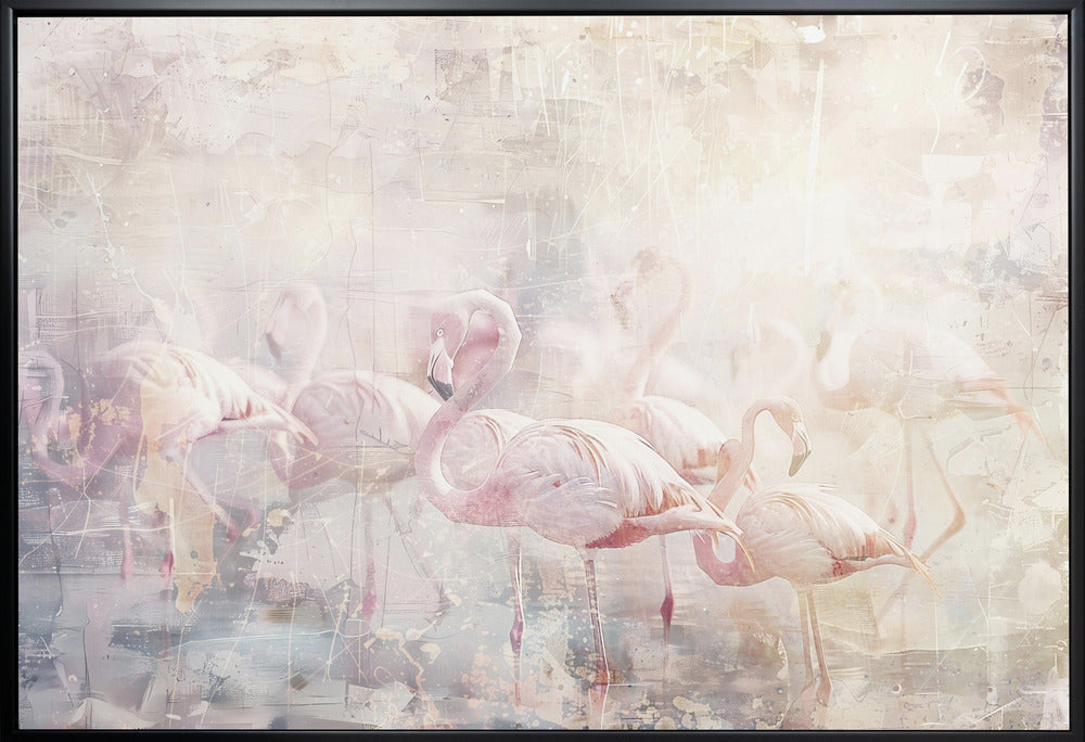 Flamingo Animal Vintage Art Illustration Wallart 10