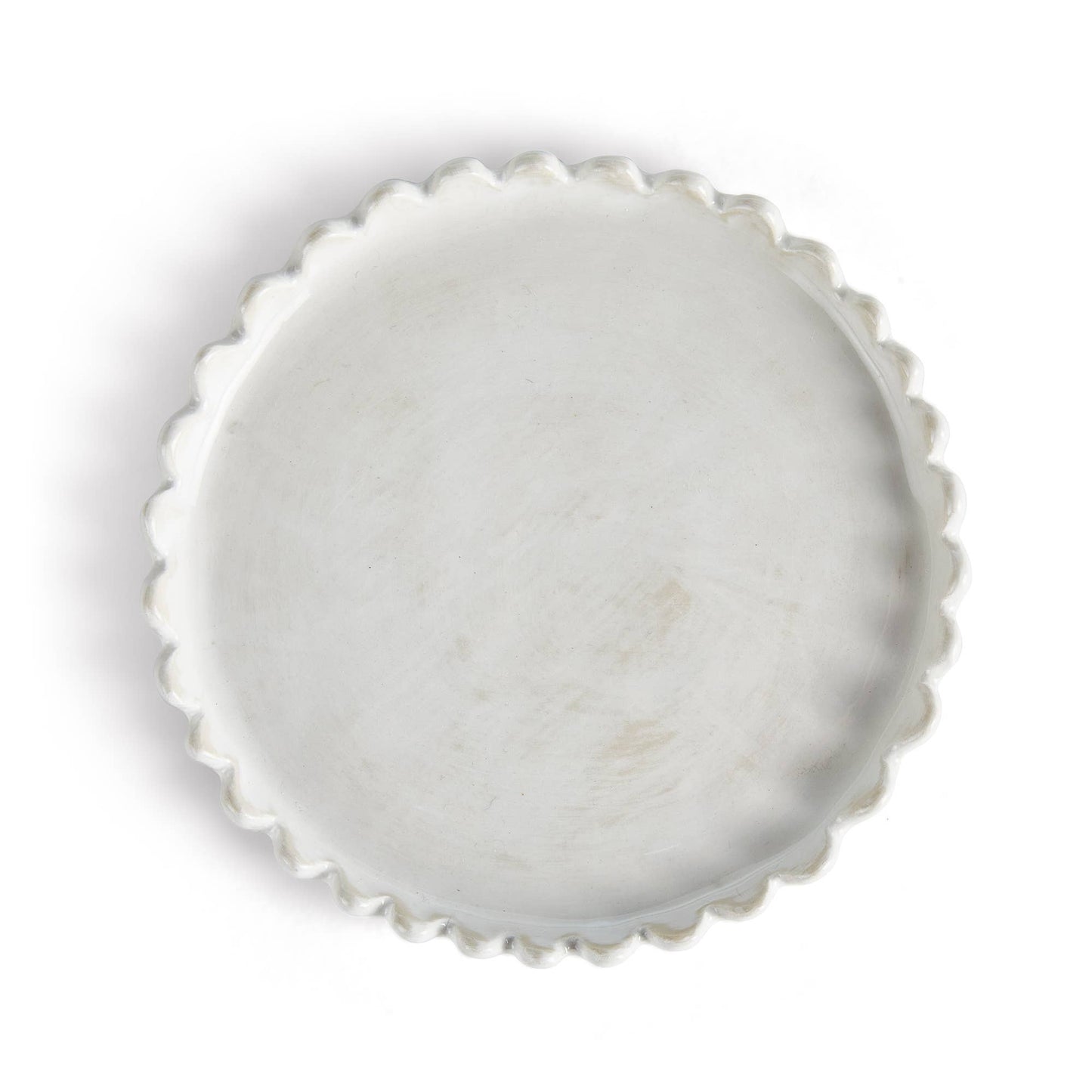 Maddie Petite Round Tray, White