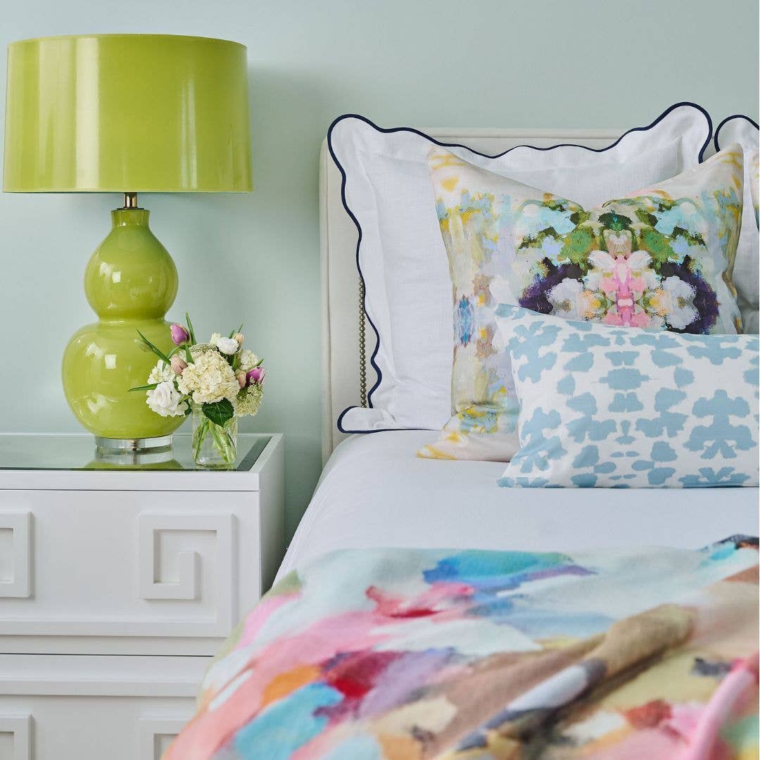 Nantucket Bloom 22x22 Pillow: 22” x 22” Throw Pillow