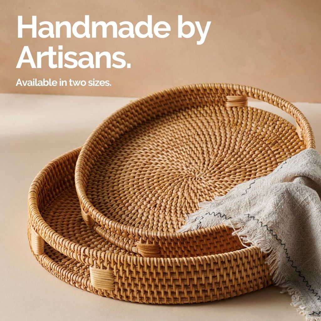 Rattan Trays • Natural Colour (Multiple Sizes)