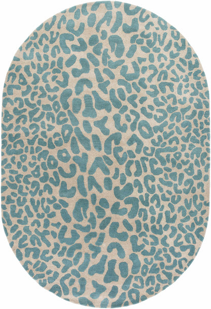 Lockbourne Leopard Print Area Rug