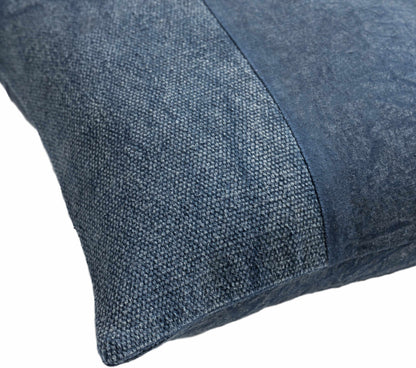 Yuda Navy Square Throw Pillow