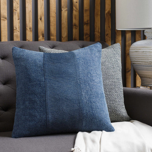 Yuda Navy Square Throw Pillow